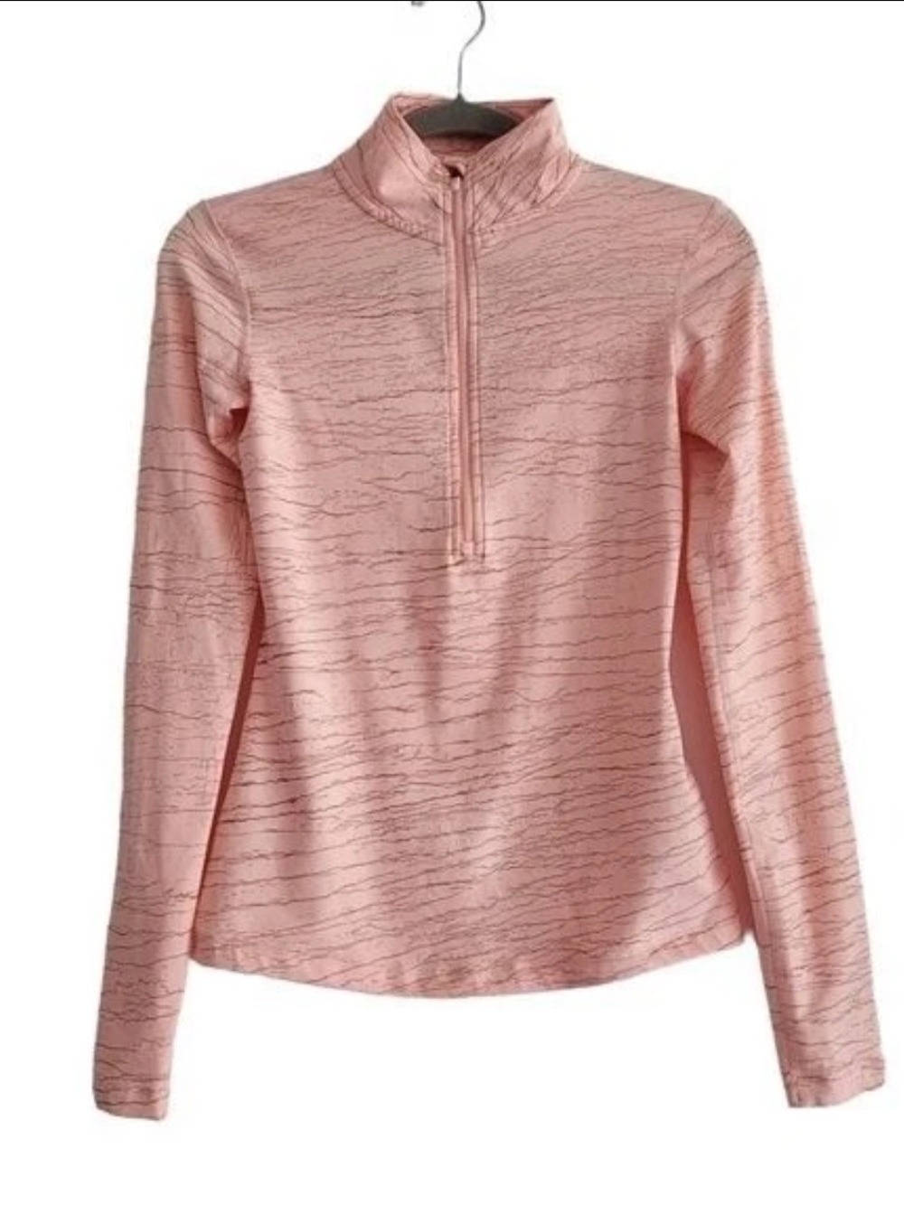Nike Pink Women’s Pink Quarter-Zip Long Sleeve Top size XS